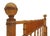 Antique Faux Bamboo Toddler Bed or Daybed Vintage Maple Wood Window Seat Bench French Style For Sale In Philadelphia - Image 6 of 8