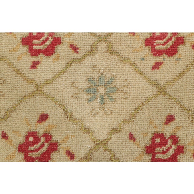 Rug & Kilim Vintage Turkish Rug With Red & Blue Floral Patterns - Rug & Kilim For Sale - Image 4 of 7