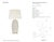 Kelly Wearstler by Visual Comfort Signature Phoebe Extra Large Stacked Table Lamp in Antiqued White with Linen Shade...
