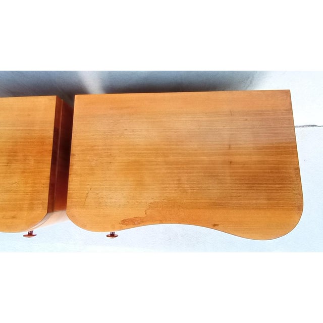 Bedside Tables by Jindrich Halabala for Up Závody, 1950s, Set of 2 For Sale - Image 9 of 18