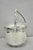 Vintage Art Deco Silver Plated Reticulating Hinge Bar Ice Bucket W/ "S" Monogram For Sale - Image 4 of 16