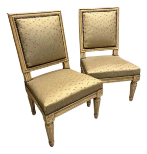 19th Century Pair Louis XVI Style Children's Chairs