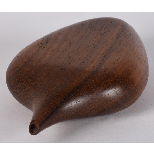 Mid Century Modern Modernist Studio Turned Wood Weed Pot Vase For Sale - Image 9 of 11