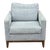 Kravet Designer Blue Denim Lounge Chair For Sale