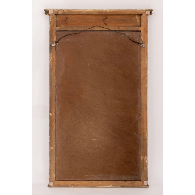 Neoclassical Style Ebonized and Giltwood Mirror For Sale - Image 9 of 9