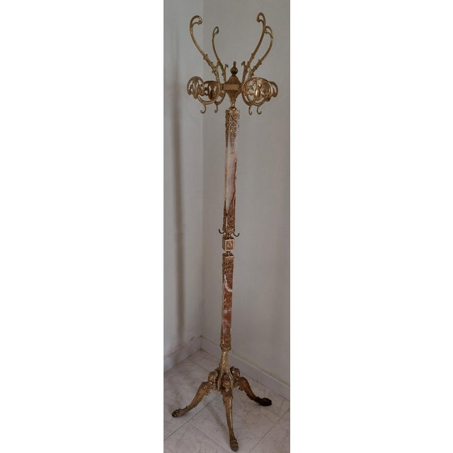 Onyx and Gilded Coat Hanger, 1980s For Sale - Image 9 of 9