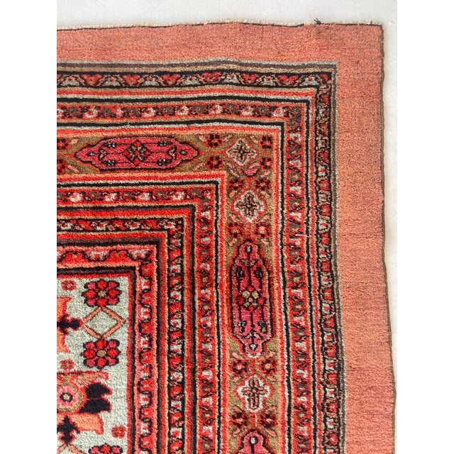 PALATIAL ANTIQUE CARPET Northeast Khorrassan Gem with Smokey Wine, Rug 13.2 x 15.7 For Sale - Image 9 of 17