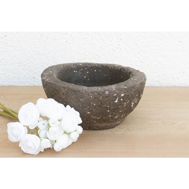 19th Century Antique Country Kitchen Stone Bowl For Sale - Image 5 of 6