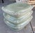 1980s Chinese Celadon Green Terracotta Stacked Pillow Garden Stool or Table For Sale - Image 5 of 6