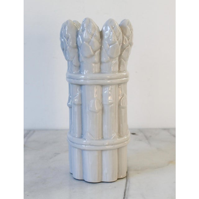 Ceramic Vintage Ceramic Asparagus Form Candle Holder For Sale - Image 7 of 8