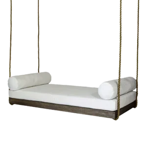 Southern Komfort 83" Sipsey Porch Swing, Coffee Frame/Natural Cushions