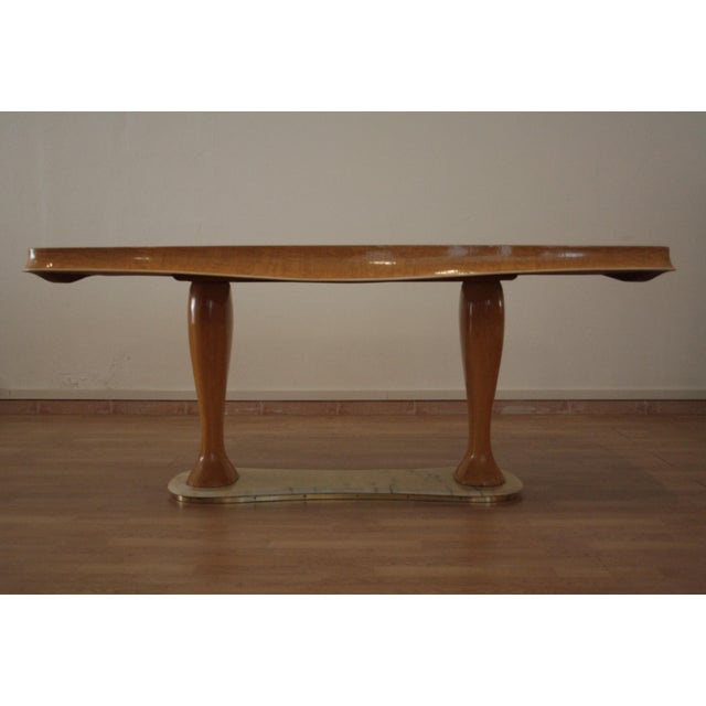Mid-Century Modern Table in Walnut by Vittorio Dassi, 1950s For Sale - Image 15 of 18