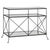 Vintage French Iron + Glass Console For Sale