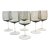 Mid Century "Cora" Smoke Glass Wine Glasses by Peill & Putzler, Germany - 11 Ounces - Set of 6 For Sale