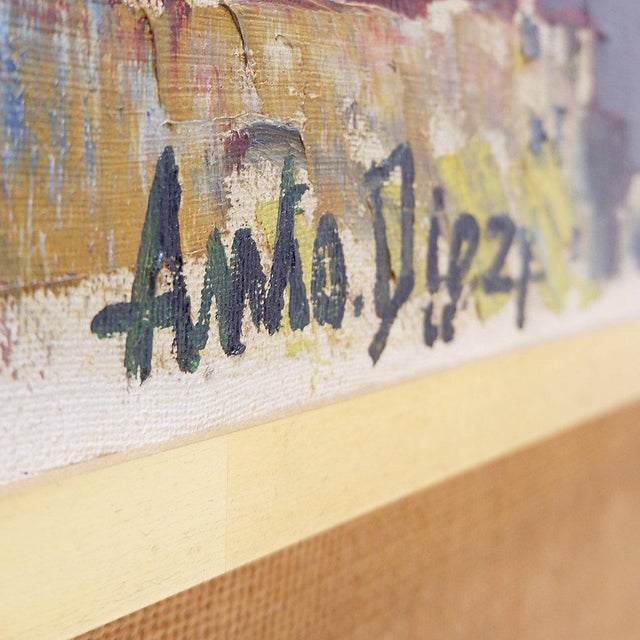 Anto Diez, Circus Dancer, 1968, Oil on Canvas, Framed For Sale - Image 11 of 14