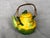Decorative Ceramic Teapot With Bamboo Handle For Sale - Image 4 of 13