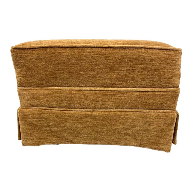 Custom Mohair Ottoman For Sale