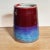 Mid-Century Modern Mid-Century Hand Thrown California Studio Pottery Vase in Red and Blue For Sale - Image 3 of 5