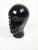 Glass Vintage Black Glass Head by Piero Fornasetti, 1970 For Sale - Image 7 of 16