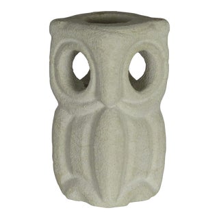 1960s French Modernist Owl Lamp by Albert Tormos For Sale