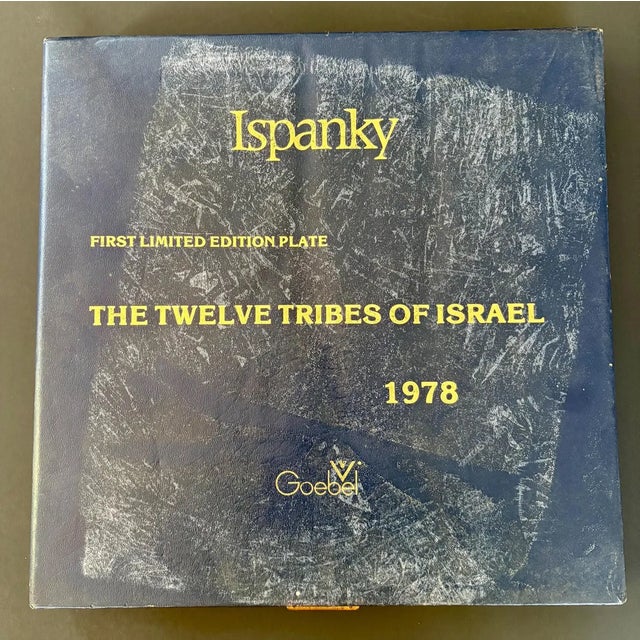 "The Twelve Tribes of Israel" Decorative Plate by Laszlo Ispanky for Goebel – First Edition 1978 With Original Box For Sale - Image 10 of 10