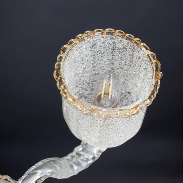 Midcentury Rugiada Murano Chandelier Attributed to Barovier & Toso For Sale - Image 9 of 18