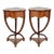 Late 20th Century Art Deco Curved Leg Side Tables - a Pair For Sale