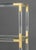 Mid-Century Modern Vintage Jonathan Adler Modern Lucite and Brass Etagere For Sale - Image 3 of 9