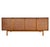 Designer: Jack Cartwright Manufacturer: Founders Date: 1950s Materials: Walnut/Cane A credenza/sideboard and matching wall...