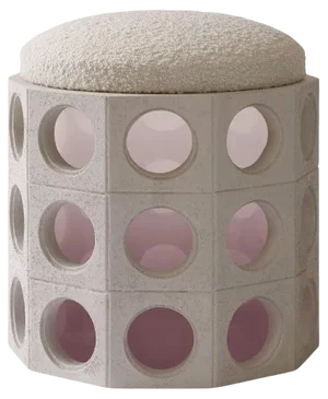 Purple Element Pouf by Patricia Bustos de la Torre