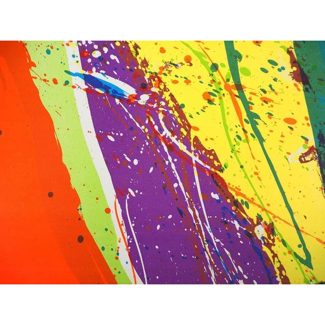 Walasse Ting, Color Power: Cascade, 1974, Original Signed Lithograph For Sale - Image 5 of 10