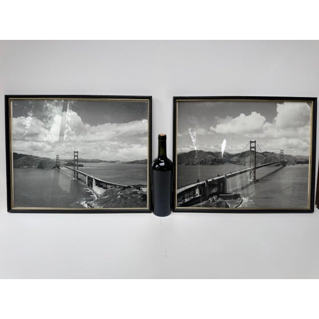 Pair of Vintage Golden Gate Bridge Black and White Photographs For Sale - Image 11 of 13