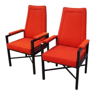 Pair of Roger Sprunger Jack Larsen Dunbar Guest Chairs For Sale