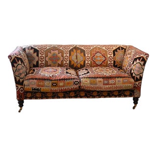 English George Smith Kilim Sofa For Sale