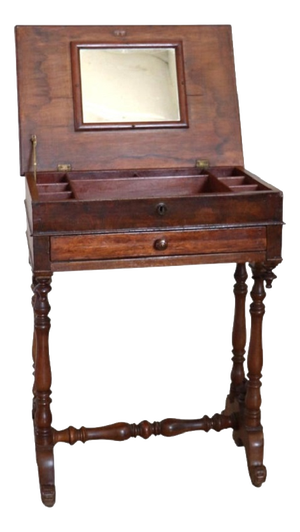 Antique Vanity Table in Walnut, 1800s