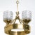 Pressed Glass and Brass German Chandelier For Sale - Image 4 of 11