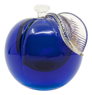 Blue and Clear Sommerso Murano Glass Paperweight attributed to Seguso Vetri d'Arte, 1960s