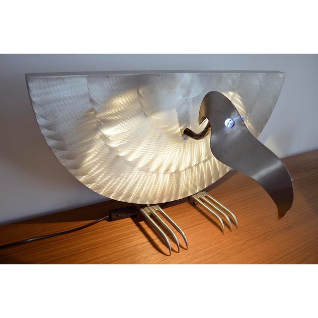 Sculpture Table Lamp attributed to Richard Stubenrauch, 1990s For Sale - Image 7 of 11