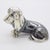 1980s Vintage Italian Genuine Silver Dachshund Figurine by Saturno, 1980s For Sale - Image 5 of 12