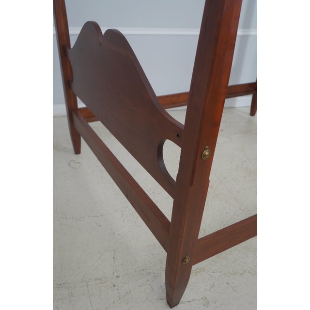 Seely Cherry Queen Size Pencil Post Bed For Sale - Image 14 of 16