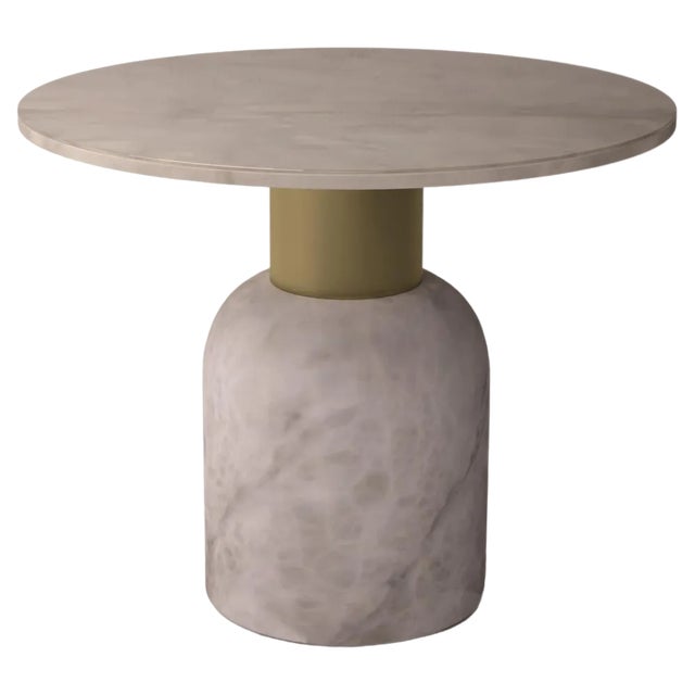 Serenity Fusion 40 Table in Alabaster by Alabastro Italiano For Sale