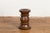 19th Century Rustic Indonesian 19th Century Solid Wood Turned Stool with Brown Patina For Sale - Image 5 of 12