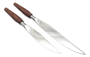 Vintage Sheffield "Mode Danish" Carving Knives, Set of 2 Utensils