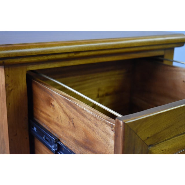Wood Legacy 2 Drawer File Cabinet - Light Brown Walnut For Sale - Image 7 of 11