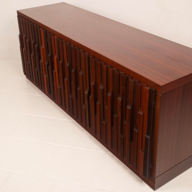 Gaetano Scultura 99 Padouk Wood Sideboard by Luciano Frigerio for Frigerio di Desio For Sale - Image 16 of 18