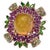 Bochic "Capri" Vintage Honey Sapphire, Garnet & Amethyst Ring -18K Gold & Silver For Sale - Image 15 of 18