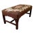 Early 20th Century Antique Mahogany Footstool Upholstered in Needlepoint For Sale
