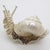 Italian Vintage Italian Handmade Genuine Silver Life Size Snail Solid Figurine, Made in Vicenza (Vi, Italy) For Sale - Image 3 of 11