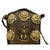 Asian 20th Century Tibetan Leather, Brass Ghau Prayer Bag For Sale - Image 3 of 5