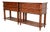 Drexel Heritage French Regency Louis XVI Carved Mahogany and Cane Console Tables or Servers, Pair For Sale